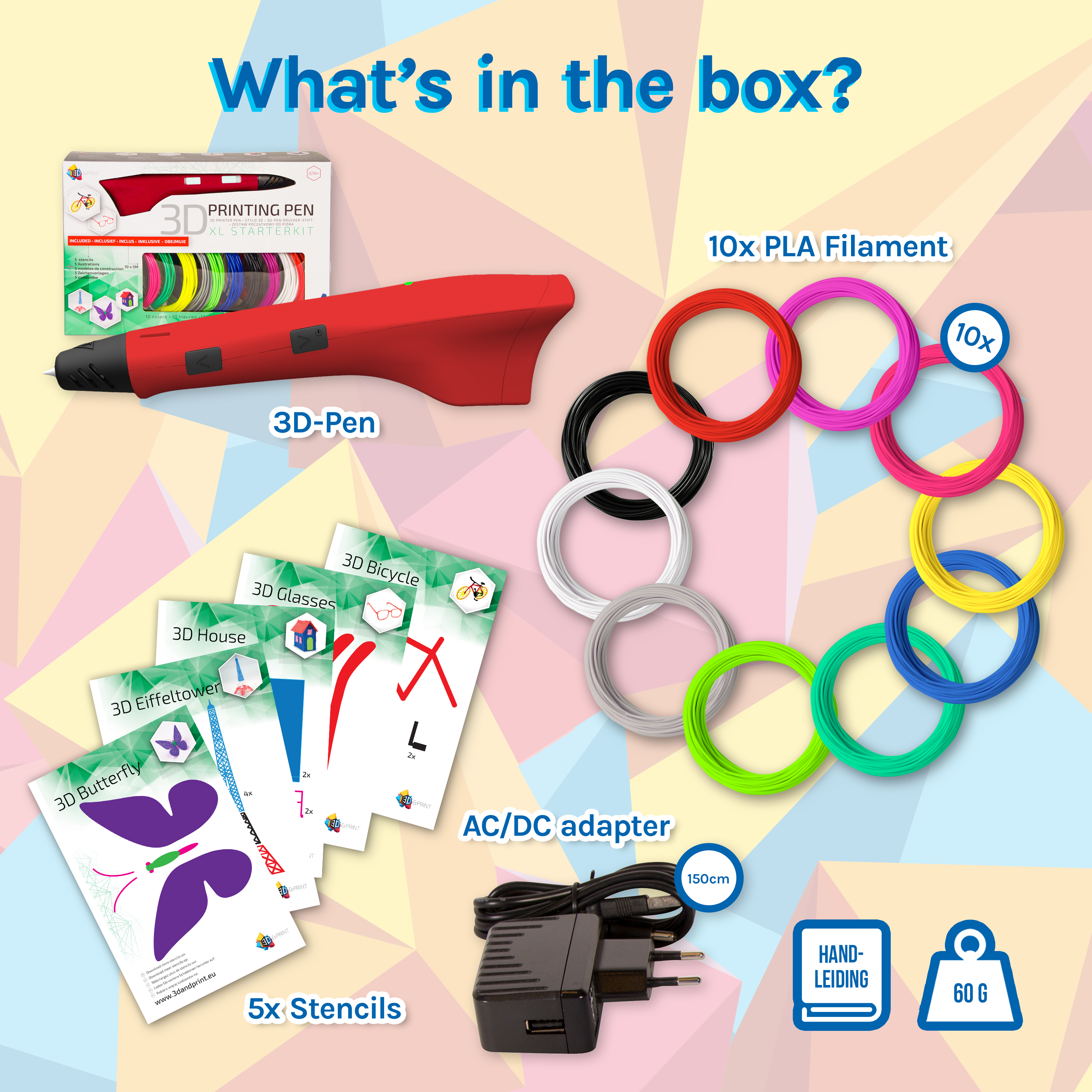 3D Pen Starterspakket - Wat zit er in de kit?