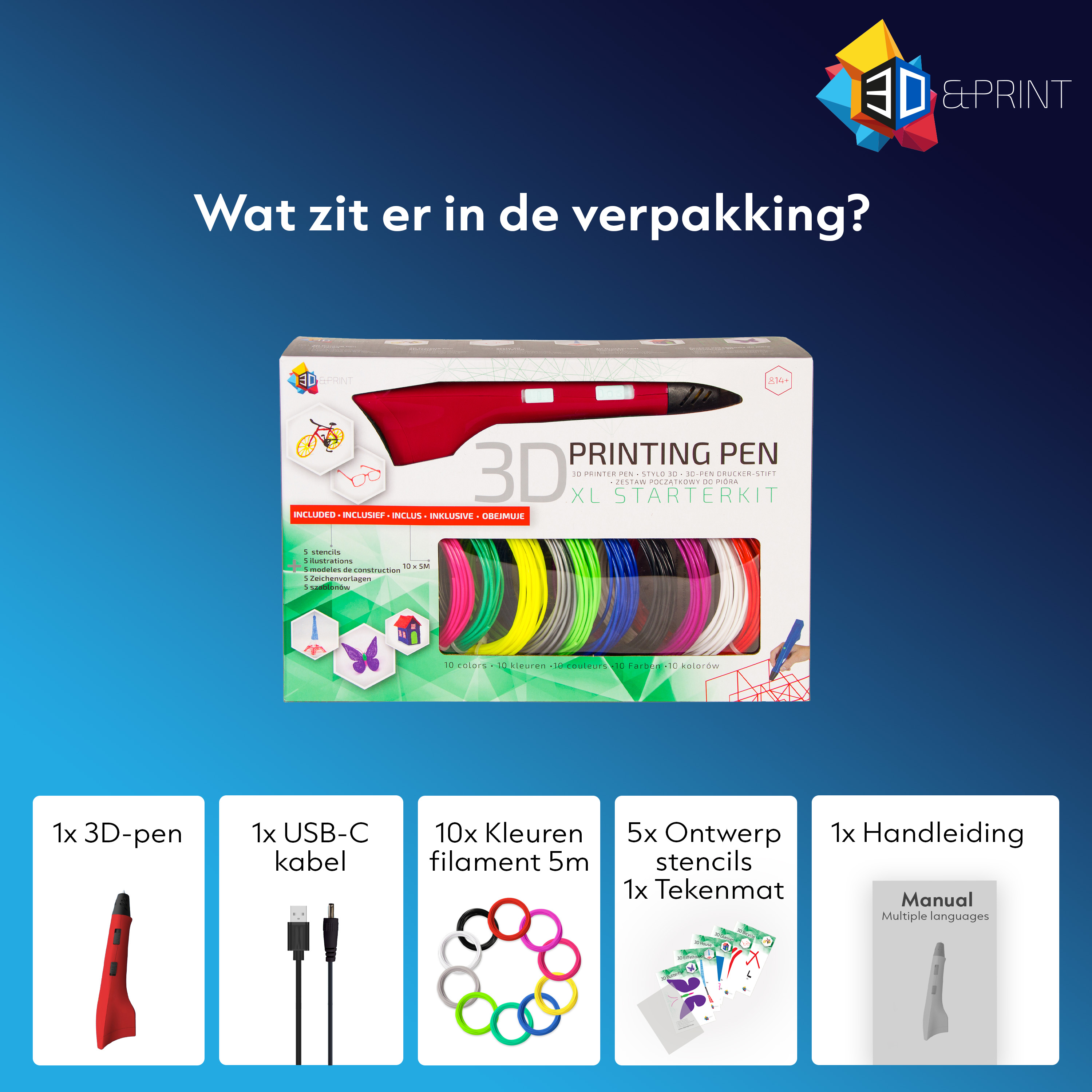 3D Pen Starterspakket - Wat zit er in de kit?