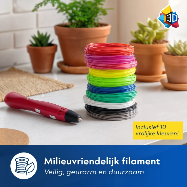 3D-Pen Starterspakket - Rood