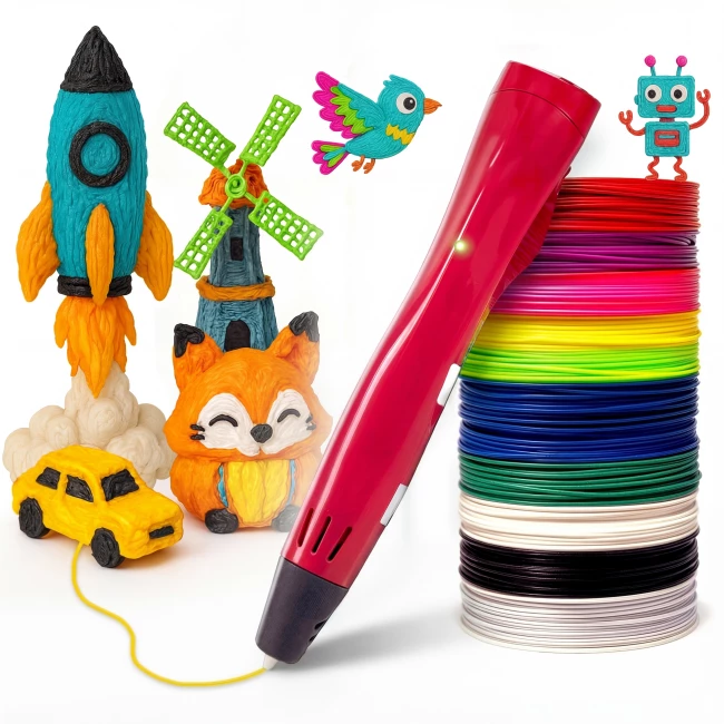 3D-Pen Starterspakket - Rood