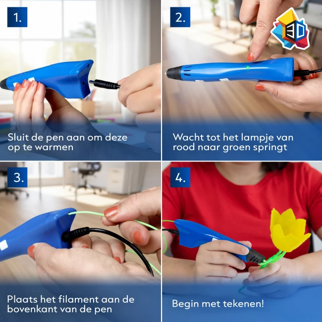 3D-Pen Starterspakket - Zwart