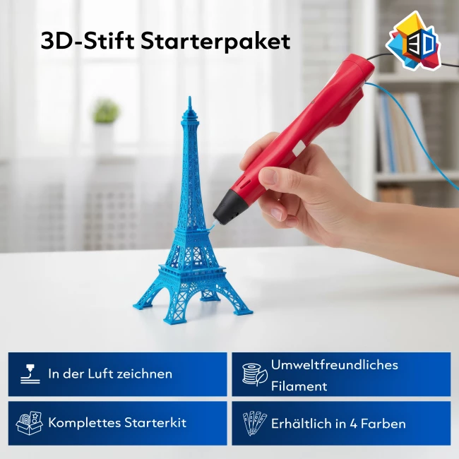 3D Stift Anfängerpaket - Schwarz