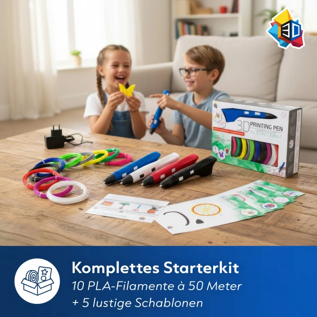 3D Stift Anfängerpaket - Schwarz