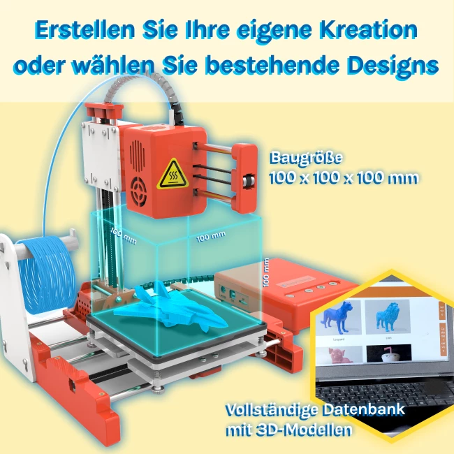 3D Drucker Easythreed Model X1 - Kombiangebot mit PLA-Filament 1,75 mm – 6 Farben