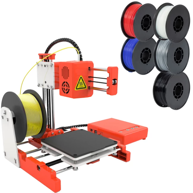 Imprimante 3D Easythreed Model X1 - Offre combo avec Filament PLA 1,75 mm - 6 couleurs