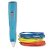 Kids 3D-Pen Starterkit - Blauw - Combideal met 2x DIY 3D Print Bewegend Speelgoed - 2