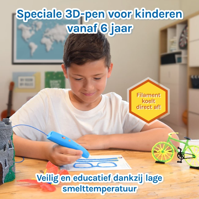 Kids 3D-Pen Starterkit - Blauw