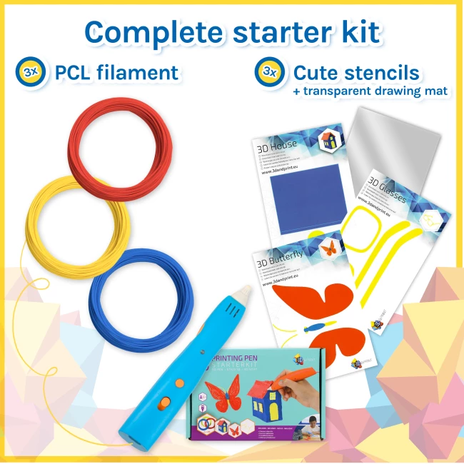 Kids 3D-Pen Starter Kit - Blue