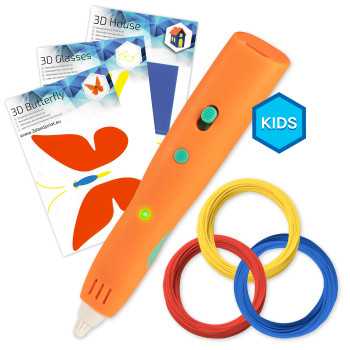 Kids 3D-Pen Starterkit - Oranje