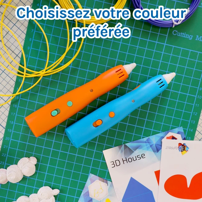 Kit de Stylo 3D pour Enfants - Orange